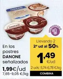 Autoservicios Familia Danone - postres oferta