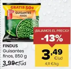 Autoservicios Familia Findus - guisantes finos oferta