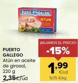 Autoservicios Familia Puerto gallego - atún en aceite de girasol oferta