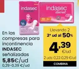 Autoservicios Familia Indasec - compresas para incontinencia oferta