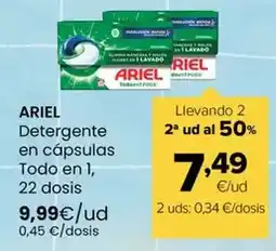 Autoservicios Familia Ariel - detergente en cápsulas todo en 1 oferta