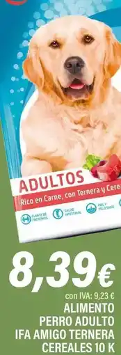 Cash Ifa Ifa amigo - alimento perro adulto ternera cereales oferta