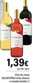 Cash Ifa Soldepeñas - vino de mesa tinto, blanco o rosado oferta