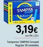 Cash Ifa Tampax - tampones compak regular oferta