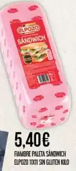 Claudio Elpozo - fiambre paleta sandwich oferta