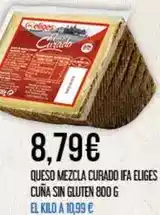 Claudio Ifa eliges - queso mezcla curado ifa cuna sin gluten oferta