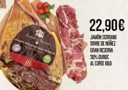 Claudio Torre de núñez - jamon serrano gran reserva 50% duroc oferta
