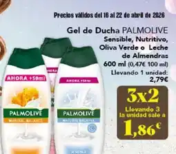 Gadis Palmolive - gel de ducha sensible, nutritivo, oliva verde o leche de almendras oferta