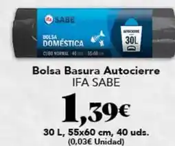 Gadis Sabe - bolsa basura autocierre oferta
