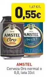 Hiperber Amstel - cerveza oro normal o 0,0 oferta