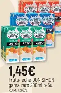 CoMarket Don simón - fruta-leche gama zero oferta