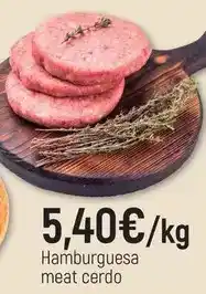 CoMarket Hamburguesa meat cerdo oferta