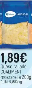 CoMarket Coaliment - queso rallado mozzarella oferta