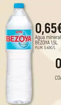 CoMarket Bezoya - agua mineral oferta