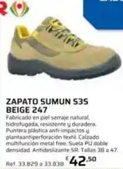 Free - zapato s3s beige 247