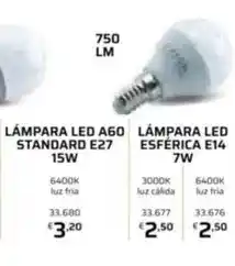 Lampara led a60 standard e27