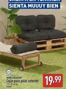 ALDI Home creation - cojin para palet exterior oferta