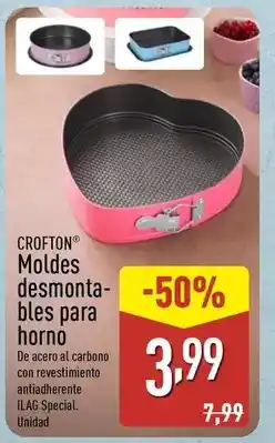 ALDI Crofton - moldes desmonta-bles para horno oferta