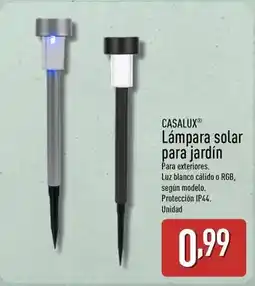 ALDI Casalux - lampara solar para jardín oferta