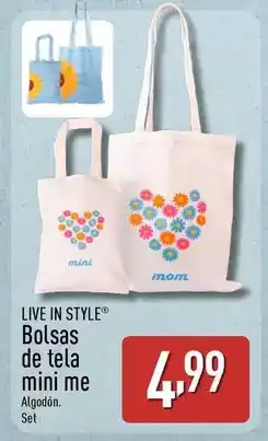 ALDI Live in style - bolsas de tela mini me oferta