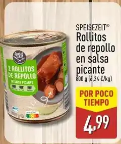 ALDI Speisezeit - rollitos de repollo en salsa picante oferta