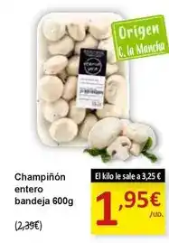 Origen - champinon entero bandeja