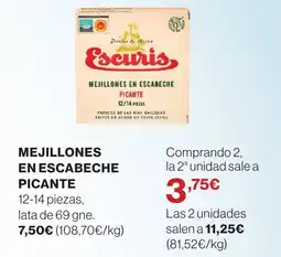 Supercor Mejillones en escabeche picante oferta