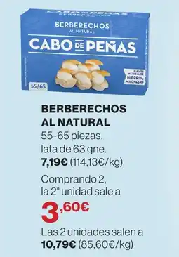 Supercor Berberechos al natural oferta