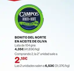 Supercor Bonito del norte en aceite de oliva oferta