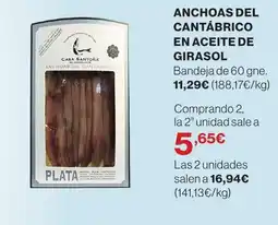 Supercor Anchoas del cantábrico en aceite de girasol oferta