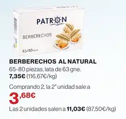 Supercor Berberechos al natural oferta