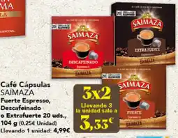 Gadis Café Cápsulas Fuerte Espresso, Descafeinado o Extrafuerte oferta