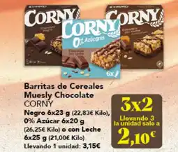 Gadis CORNY Barritas de Cereales Muesly Chocolate oferta
