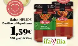 Gadis HELIOS Salsa Basílico o Napolitana oferta