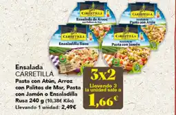 Gadis CARRETILLA Ensalada Pasta con Atún, Arroz con Palitos de Mar, Pasta con Jamón o Ensaladilla Rusa oferta