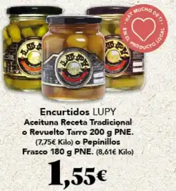 Gadis LUPY Encurtidos Aceituna Receta Tradicional o Revuelto Tarro o Pepinillos Frasco oferta