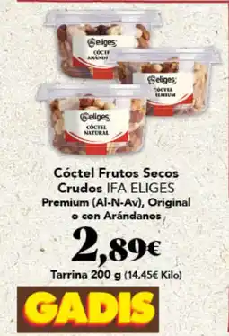 Gadis IFA ELIGES Cóctel Frutos Secos Crudos Premium (Al-N-Av), Original o con Arándanos oferta