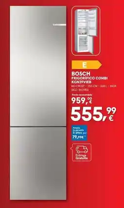 Worten Bosch - frigorífico combi kgn39vieb oferta