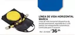 Coferdroza Línea de vida horizontal marca oferta