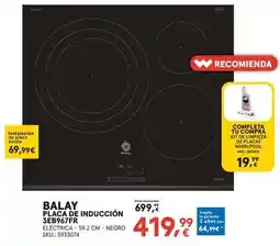 Worten Balay - placa de inducción 3eb967fr oferta