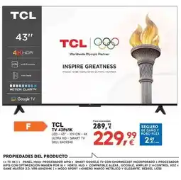 Worten Tcl - tv 43p641k oferta