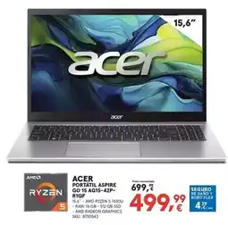Worten Acer - portatil aspire go 15 ag15-42p- r1qf oferta