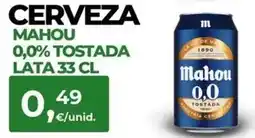 Quality Supermercados Mahou - cerveza 0.0% tostada oferta