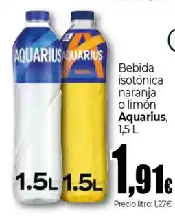 UDACO AQUARIUS Bebida isotónica naranja o limón oferta