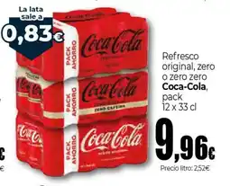 UDACO COCA-COLA Refresco original, zero o zero zero oferta