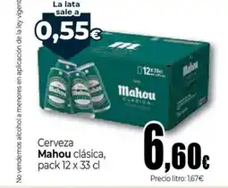 UDACO MAHOU Cerveza clásica oferta
