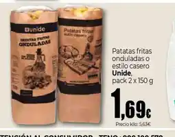 UDACO UNIDE Patatas fritas onduladas o estilo casero oferta