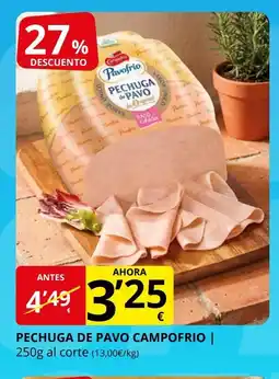 Supermercados MAS CAMPOFRIO Pechuga de pavo oferta