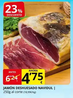 Supermercados MAS NAVIDUL Jamón deshuesado oferta