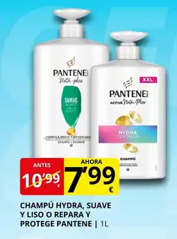 Supermercados MAS PANTENE Champú hydra, suave y liso o repara y protege oferta